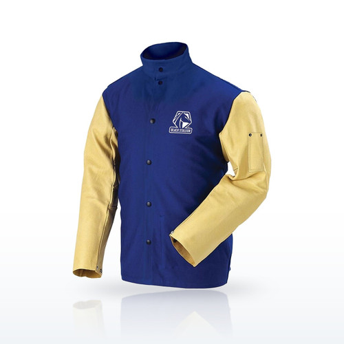 Black Stallion 60-373 Welding Apparel, 9 oz FR Cotton Welding Coat, 30 in