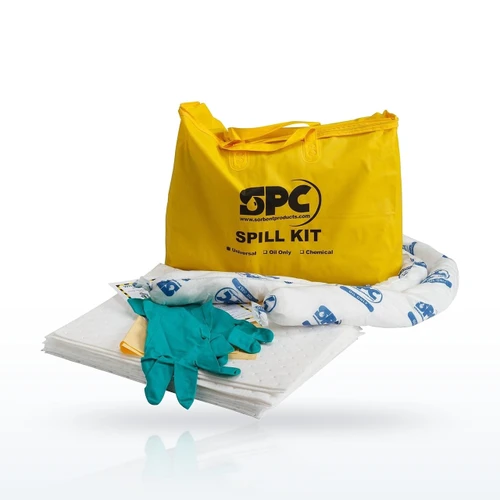 Brady SKO-PP Sorbent Kits, SPC Oil Only Portable Spill Kit in Yellow PVC Bag