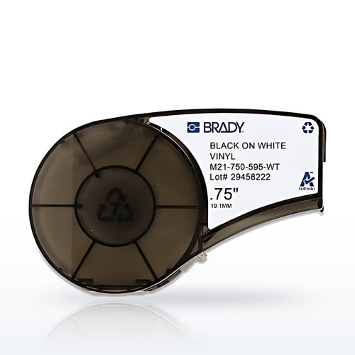Brady® BMP®21 Plus Series B-595 All-Weather Viynl Label, 21 ft L x 0.75 in W