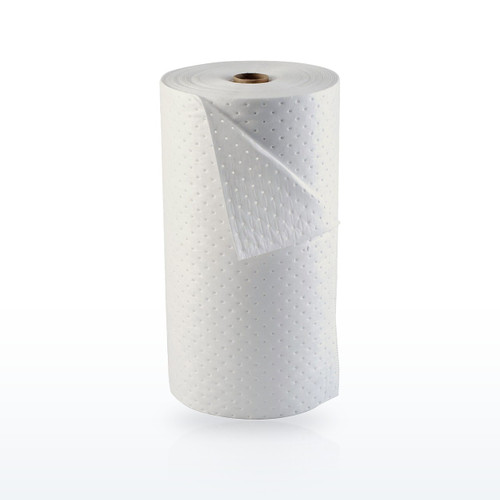 Brady Oil Plus Heavyweight Perforated Sorbent Roll, 30 in x 150 ft