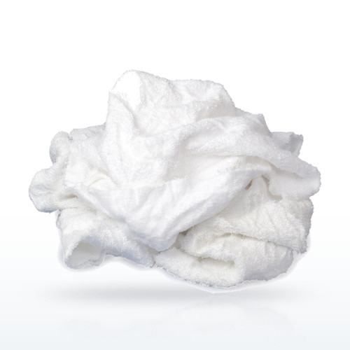 Buffalo Industries WT10 Towels & Wipers, Recycled White Terry Towel Rags