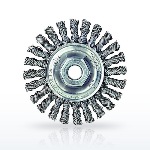 Weiler 132 Wheel Brushes, Cable Twist Knot Wire Wheels