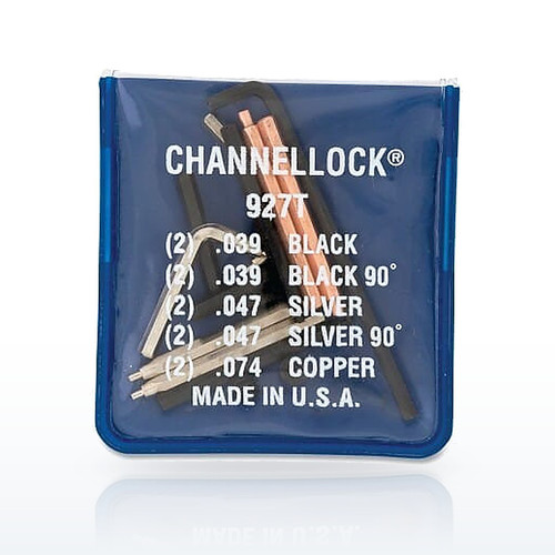 Channellock® Snap Ring Pliers Tip Kits, Internal and External, Steel