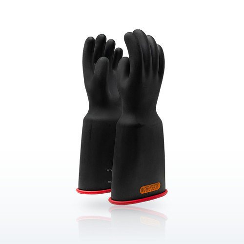 NOVAX 161-4-16 Class 4 Rubber Insulating Glove, Bell Cuff, 16