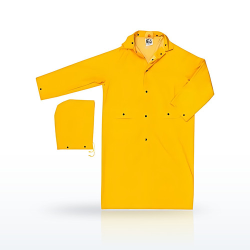 MCR Safety Classic 200C Rainwear Clothing Protection, Rain Coat, Detachable Hood
