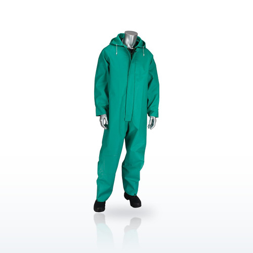ChemFR™ Treated PVC Coverall with Hood - 0.42 mm, 205-420CV