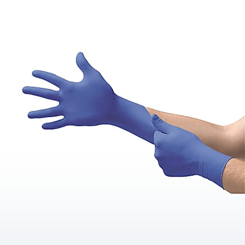 Cobalt® N19 Nitrile Powder-Free Disposable Gloves, Textured, 3.9 mil Palm, Blue