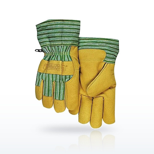 Cold Weather Gloves, Pigskin, Gold