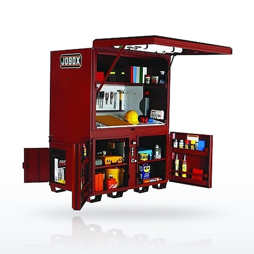 Crescent JOBOX 1674990 Jobsite Cabinets, Heavy-Duty Field Office, 3 Doors