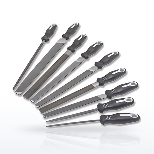 Crescent/Nicholson® 9-Pc Maintenance File Sets with Ergonomic Handles, 6 in