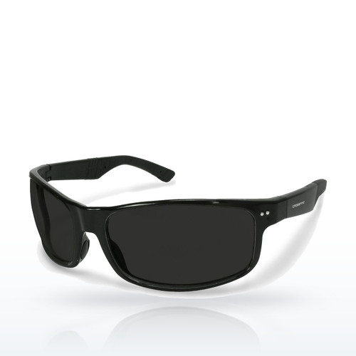 Crossfire 46060 Safety Glasses, CK7 Premium Safety Eyewear, Shiny Black Frame