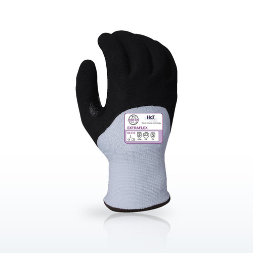 13g ExtraFlex Winter Cut Light Blue Glove Liner, Knuckle Dip, Impact, ANSI A4