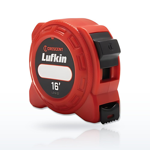 Crescent Lufkin® L600 Series Power Tape Measure, 16 ft L, SAE, A5, Red