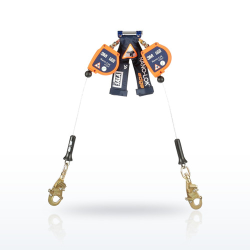 DBI-SALA 7012819228 Self-Retracting Lifelines, Nano-Lok Edge Twin-Leg Cable SRL