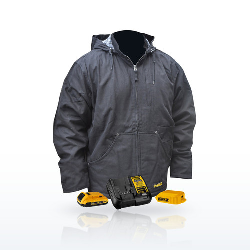 DEWALT DCHJ076ABD1 Cold Weather Wear, DCHJ076AB Men's Heated Heavy Duty Work