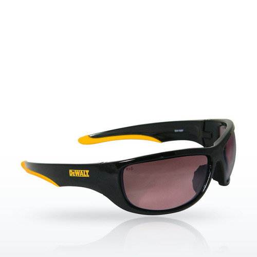 DEWALT Safety Glasses, DPG94 Dominator Protective Eyewear, Black/Yellow Frame