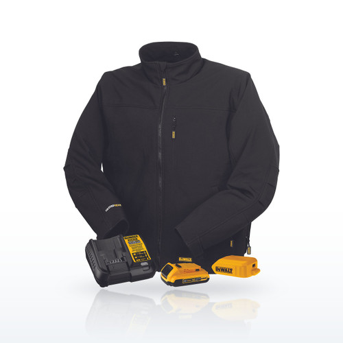 DEWALT DCHJ060AB Men's Heated Soft Shell Jacket Kit
