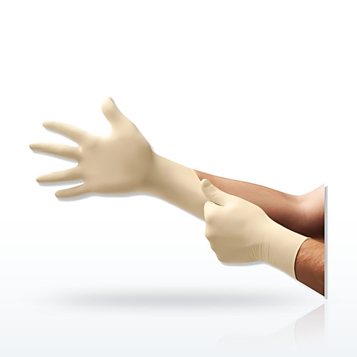 MICROFLEX MF300 Diamond Grip Latex Powder-Free Disposable Gloves, 6.3 mil Palm