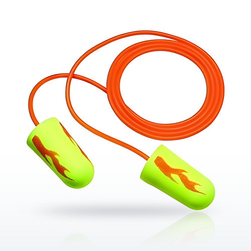 3M E-A-Rsoft Yellow Neon Blasts Foam Earplugs, Polyurethane, Yellow