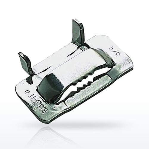 Ear-Lokt Buckles, 1/2 in, Stainless Steel 201