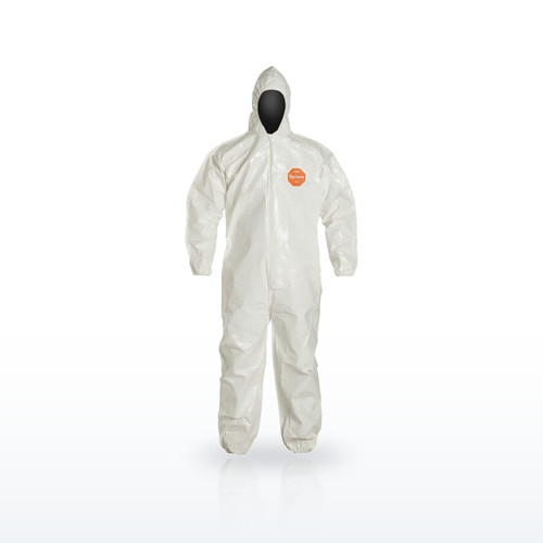 DuPont Tychem 4000 Coverall with Hood, Elastic Wrists and Ankles