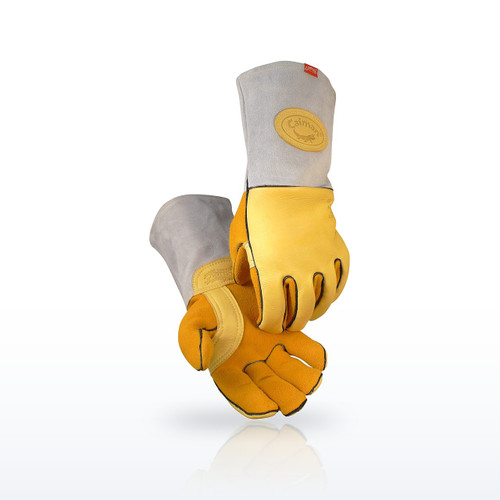 Caiman 1485 Welding Gloves, Elk Grain MIG/Stick Welder's Glove