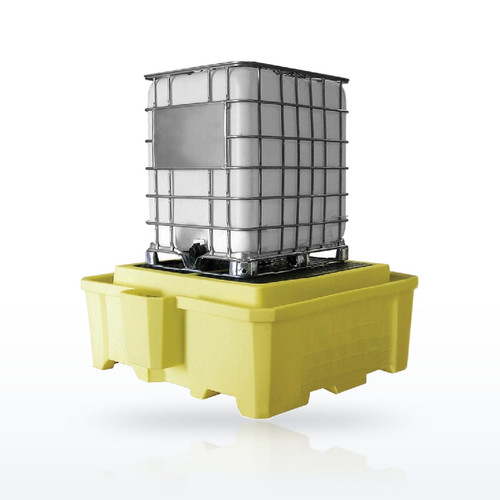 Enpac 5469-YE IBC Tote Spill Containment Pallet, 385 Gal