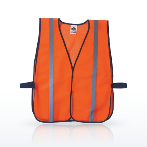 Ergodyne 20030 Hi-Vis Vests, GloWear Non-ANSI Hi-Vis Mesh Vest, Orange