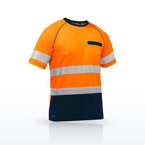 Essentials ANSI Type R Class 2 Short Sleeve T-Shirt with Navy Bottom, 312M1118T
