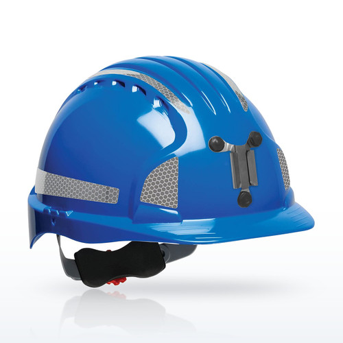 JSP Evolution 280-EV6151MCR2 Deluxe Standard Brim Mining Hard Hat, HDPE Shell