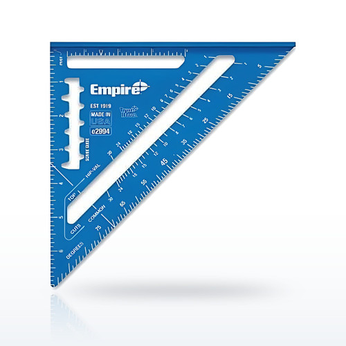 Empire Level E2994 True Blue High Definition Rafter Square, 7 in, Aluminum