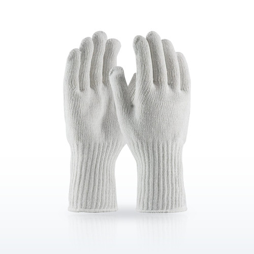 Extra Heavy Weight Seamless Knit Cotton/Polyester Glove - White