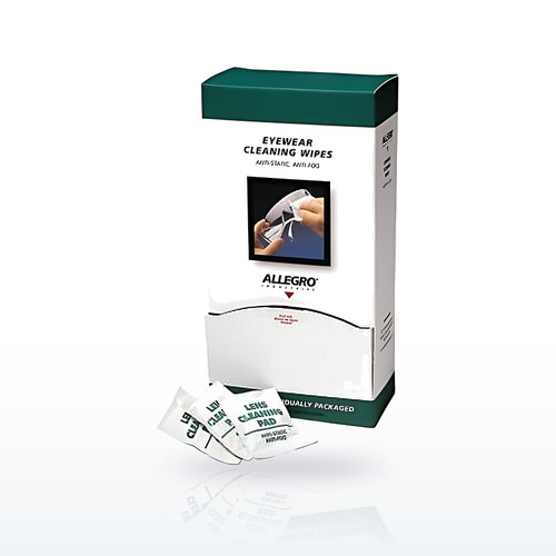 Eyewear Cleaning Wipes, 8 in x 5 in, 100 per Box