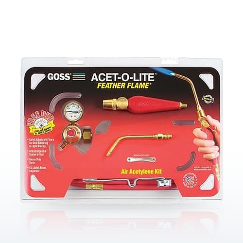 Goss KA1H Feather Flame Air-Acetylene Torch Outfit, 3/16 in, Acetylene (B)