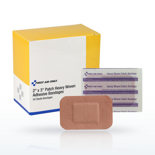 First Aid Only 2" x 3" Heavy Woven XL Bandages, 50 per Box