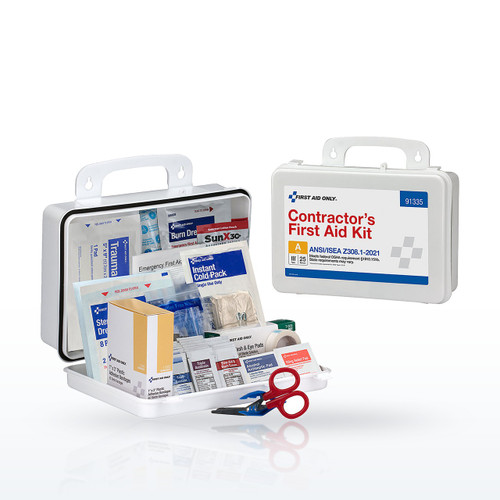 First Aid Only 91335 25 Person ANSI A Contractor Plastic First Aid Kit