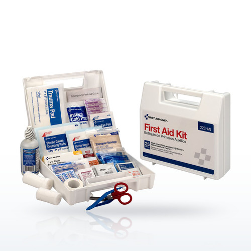 First Aid Only 25 Person Bulk Plastic First Aid Kit, OSHA Compliant
