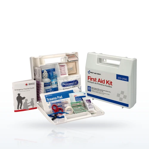 First Aid Only 223-U/FAO 25 Person First Aid Kit, Plastic Case, Dividers