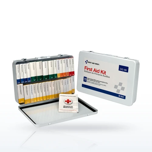 First Aid Only 243-AN 36 Unit First Aid Kit, Metal Case