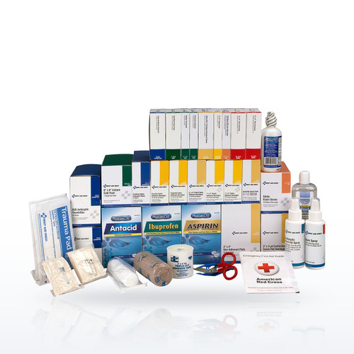 First Aid Only 4 Shelf Class B+, First Aid Kit Refill, with Medications