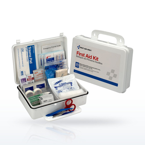 First Aid Only 25 Person OSHA First Aid Kit, Weatherproof Plastic Case, OSHA