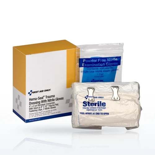 First Aid Only 2-016 Bandages & Dressings, 5x9 Hema-Flex Bandage Compress