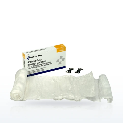 First Aid Only 2-004 Bandages & Dressings, 4 Hema-Flex Bandage Compress