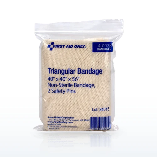 First Aid Only 4-002B Bandages & Dressings, 40x40x56 Muslin Triangular