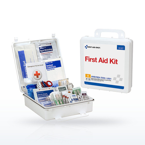 First Aid Only 91327 50 Person ANSI A Plastic First Aid Kit
