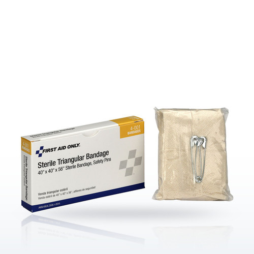 First Aid Only 40"x40"x56" Sterile Triangular Bandage, 1 per Box