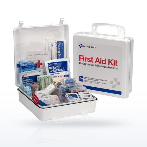 First Aid Only 6088 50 Person Bulk Plastic First Aid Kit, OSHA Compliant