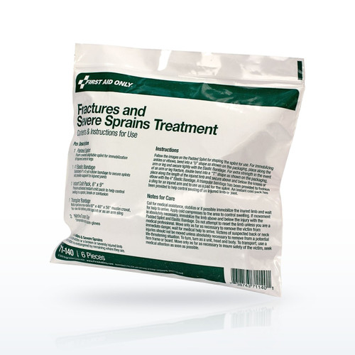 First Aid Only 6 Piece Sam Splint Limb Injury Treatment Pack First Aid Triage