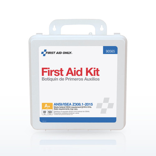 First Aid Only 50 Person Bulk Plastic First Aid Kit, ANSI A+, Type III