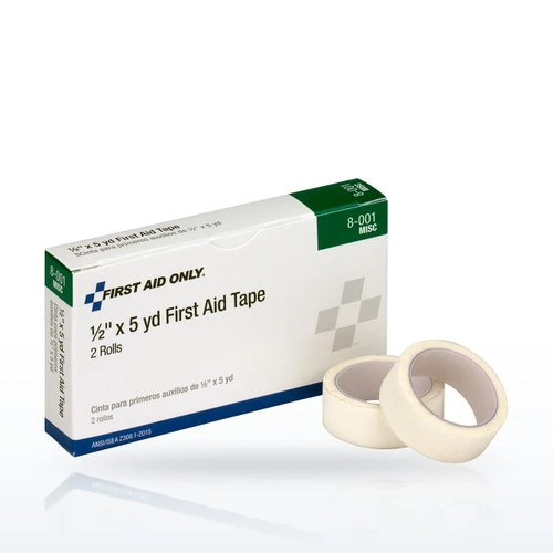 First Aid Only 8-001 Bandages & Dressings, 1/2 x 5yd Medical Adhesive Tape